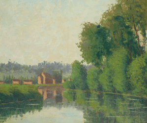 Tableau Paysage Marius Borgeaud : expertise et estimation