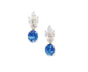 Boucle d’oreille Saphir