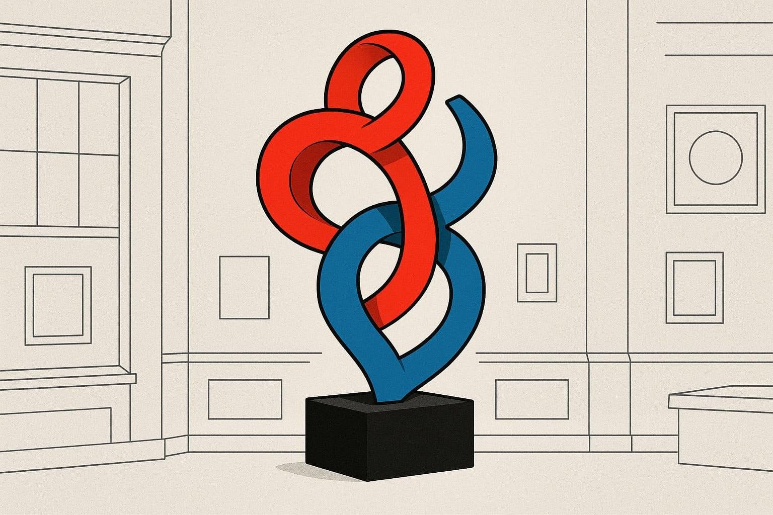 Sculpture abstraite