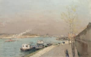 Peinture Paris Seine Albert Lebourg : expertise et estimation Peinture Paris Seine Albert Lebourg : expertise et estimation