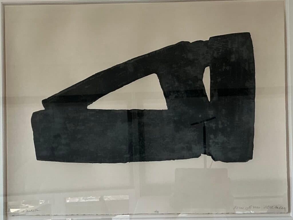 Estimation de valeur pour une épreuve d’artiste de Soulages en parfait état, acquise à Paris