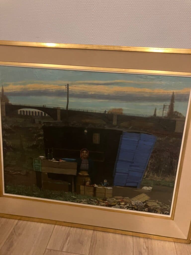 Estimation de la valeur d’une peinture signée par l’artiste suisse Kreienbuhl datant de 1960 et mesurant 50cm x 90cm