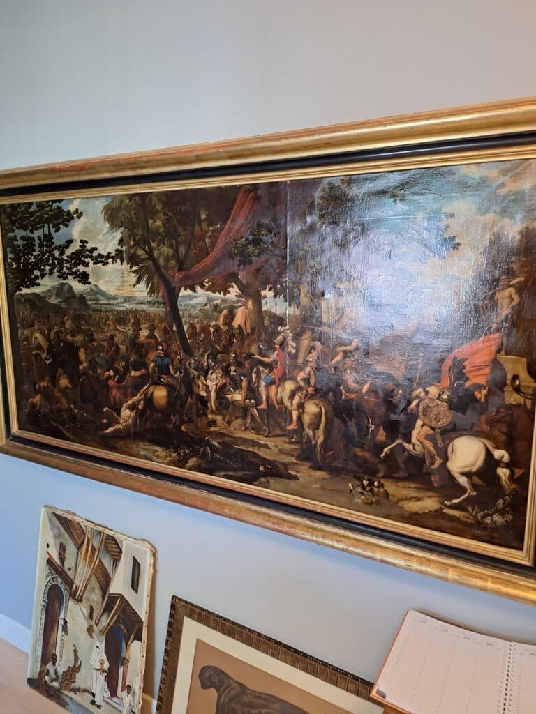 Estimation d’une peinture ancienne de bataille à l’huile sur toile Estimation d’une peinture ancienne de bataille à l’huile sur toile