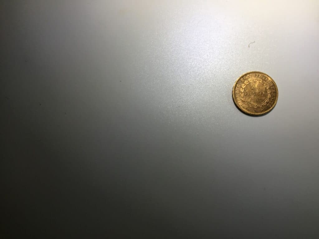 Estimation d’une pièce de 20 francs or 1908 de la République Française Estimation d’une pièce de 20 francs or 1908 de la République Française