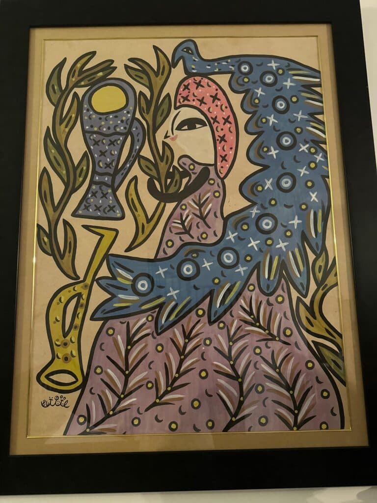 Estimation de deux tableaux signés par l’artiste Baya Estimation de deux tableaux signés par l’artiste Baya
