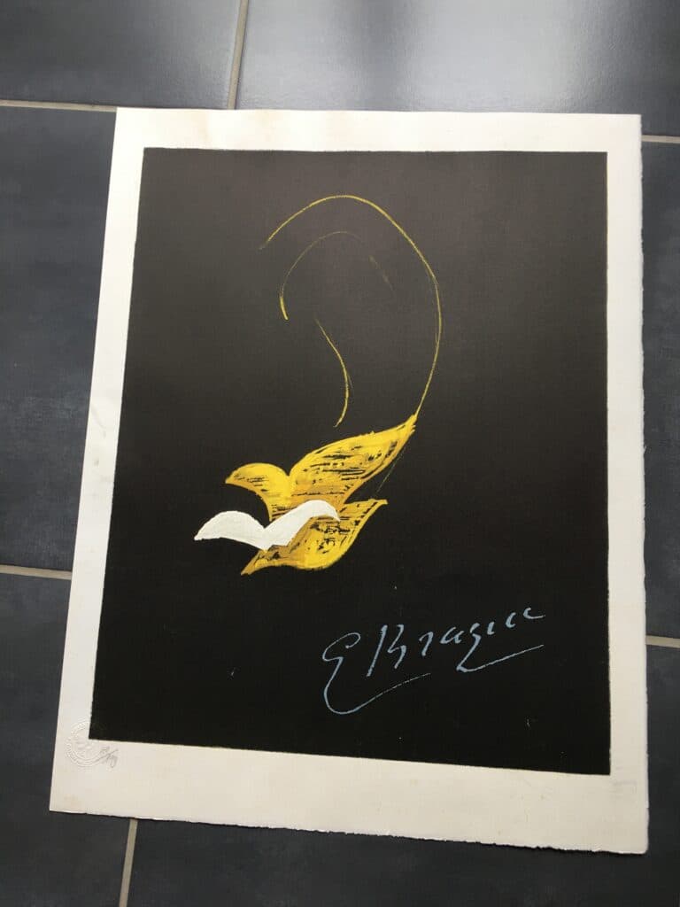 Estimation d’une lithographie limitée de Georges Braque, série “Dyonisos Estimation d’une lithographie limitée de Georges Braque, série “Dyonisos